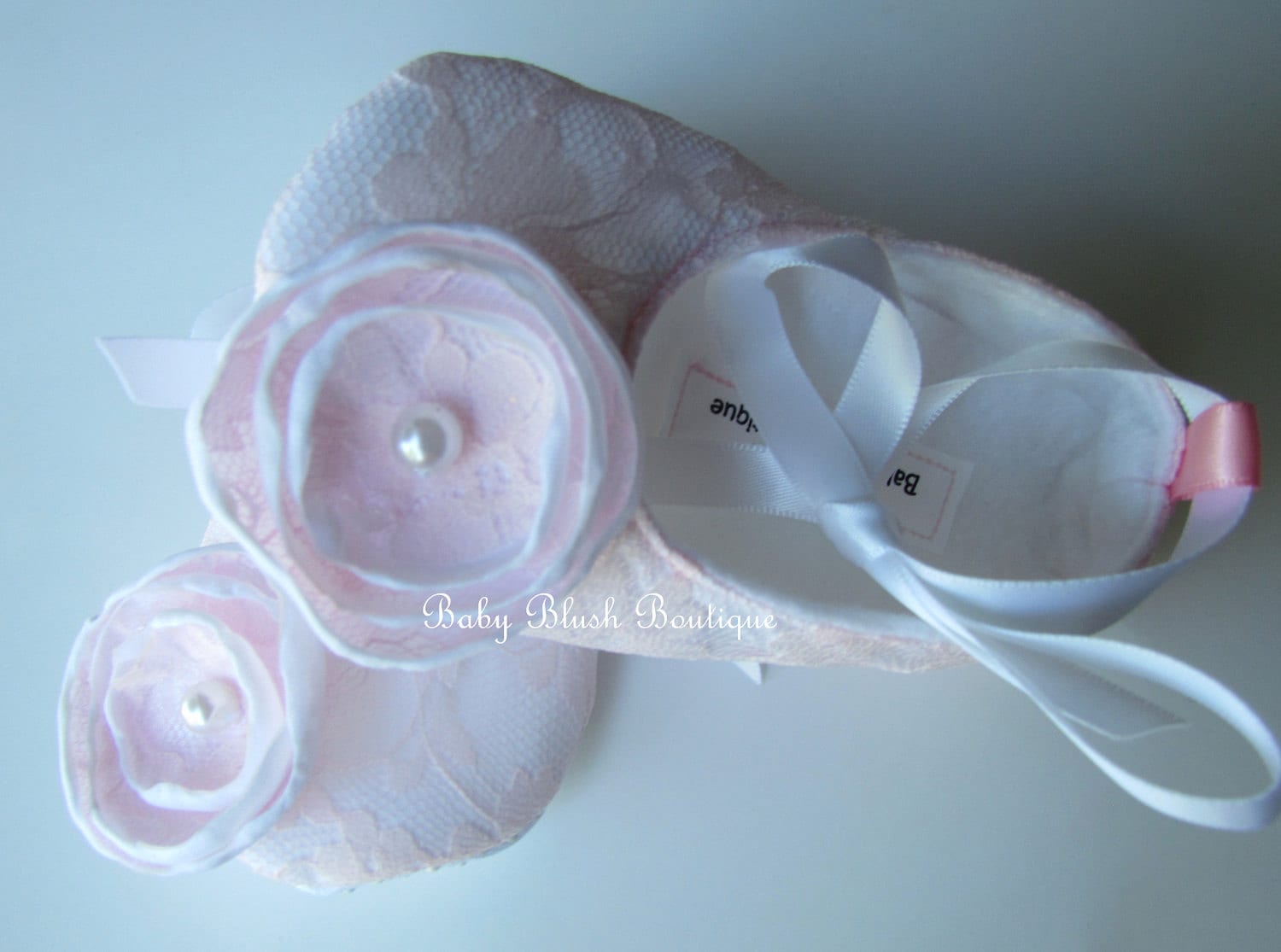 Pink Lace Baby Shoes White Vintage Infant Ballerina Slippers Baby Girl Dress Shoes Newborn Photo Outfit Baby Shower Gift Boutique Shoes