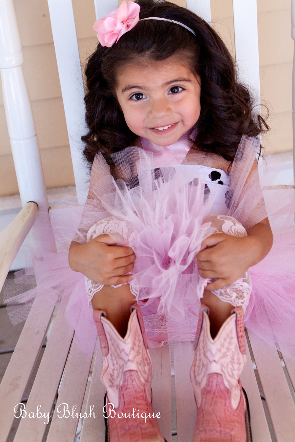 Pink Cow Tutu Baby Outfit Set Infant Girl Tutu Skirt Farm Animal Costume First Birthday Photo Outfit Baby Shower Gift Pink Boutique Set