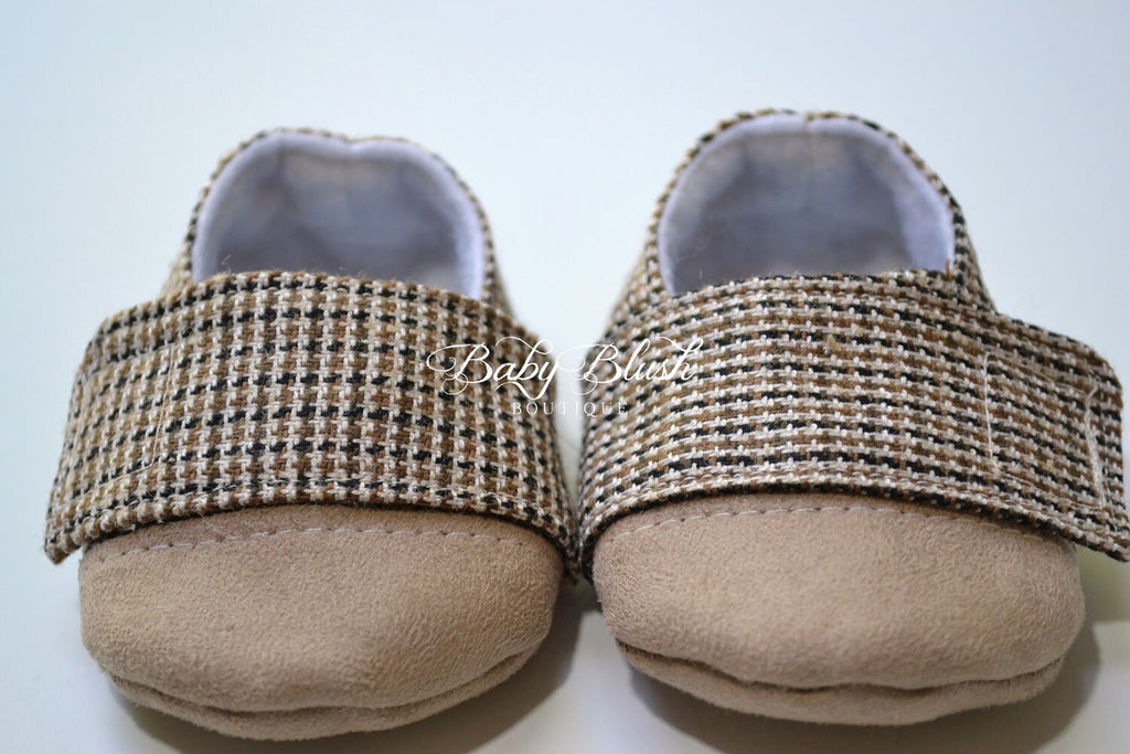 Brown Baby Boy Shoes Soft Sole Infant Shoes Neutral Baby Shoes Newborn Everyday Shoes Baby Shower Gift Toddler First Walking Shoes