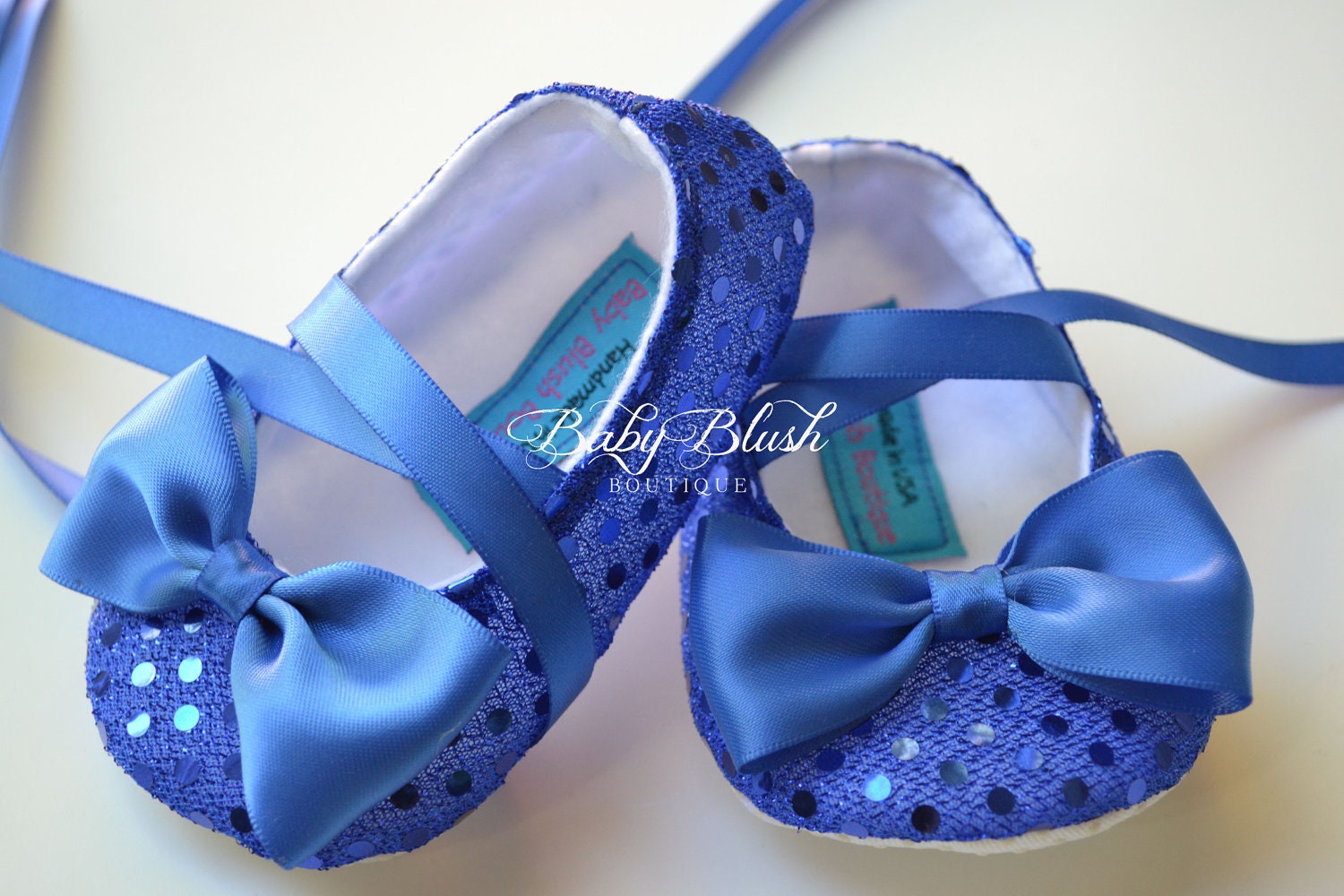 Royal Blue Sequin Baby Shoes Infant Ballerina Slippers Sparkle Baby Boy Girl Dress Shoes Birthday Outfit Baby Shower Gift Boutique Shoes