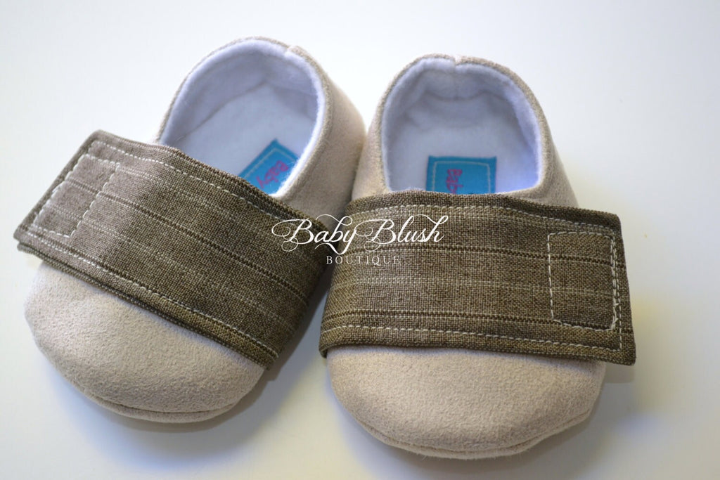 Beige Brown Baby Boy Shoes Soft Sole Infant Shoes Neutral Baby Shoes Newborn Everyday Shoes Baby Shower Gift Toddler First Shoes