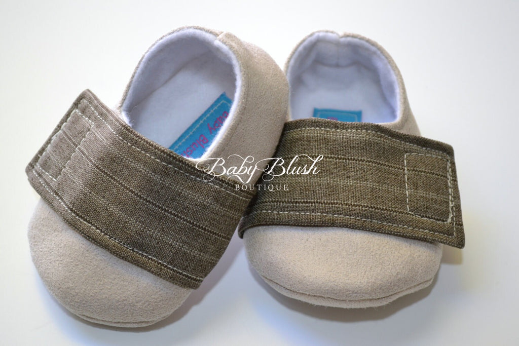Beige Brown Baby Boy Shoes Soft Sole Infant Shoes Neutral Baby Shoes Newborn Everyday Shoes Baby Shower Gift Toddler First Shoes