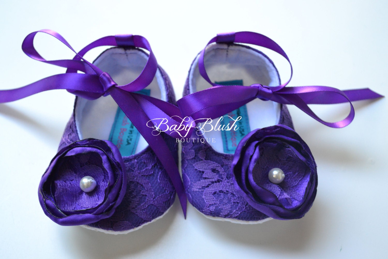 Purple Lace Baby Shoes Vintage Infant Ballerina Slippers Baby Girl Dress Shoes Photo Outfit Baby Shower Gift Boutique Shoes