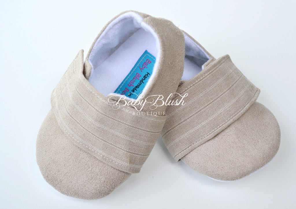 Beige Baby Boy Shoes Soft Sole Infant Shoes Neutral Baby Shoes Newborn Everyday Shoes Baby Shower Gift Toddler First Walking Shoes
