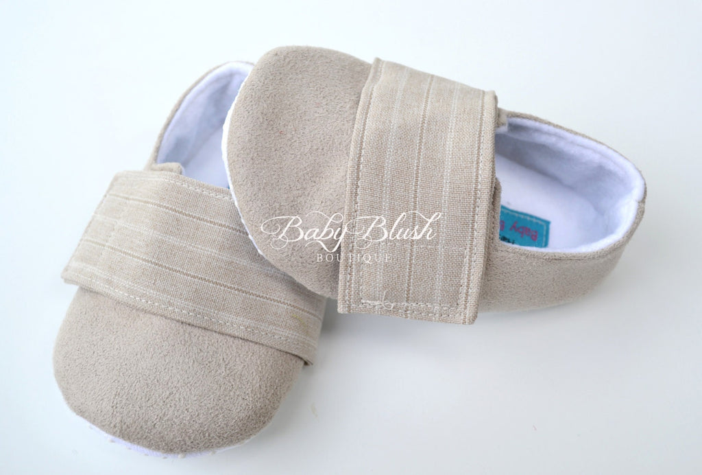 Beige Baby Boy Shoes Soft Sole Infant Shoes Neutral Baby Shoes Newborn Everyday Shoes Baby Shower Gift Toddler First Walking Shoes