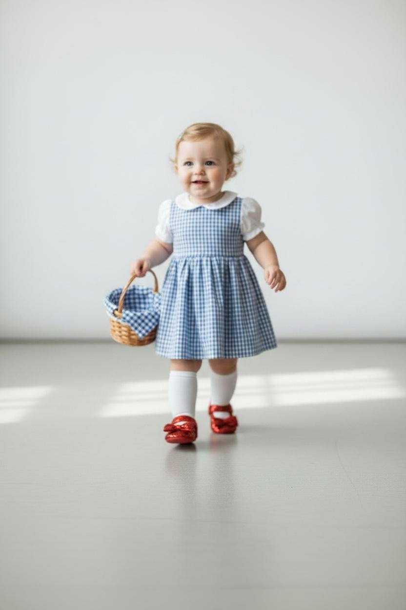 Baby Girl Ruby Slippers Soft Infant Shoes  Red Bow Toddler Ballet Flats Dress Shoes Holiday Christmas Baby Gift Boutique Shoes