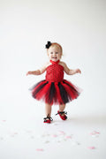 Red Black Polka Dot Baby Tutu Outfit Minnie Inspired Baby Girl Outfit First Birthday Cake Smash Outfit Baby Shower Gift