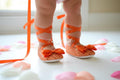 Orange Sequin Baby Shoes Sparkle Infant Ballerina Slippers Fall Baby Outfit Newborn Photo Shoes Baby Shower Gift Boutique Shoes