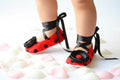 Ladybug Baby Shoes Red Black Polka Dot Infant Girl Ballerina Slippers Bug Theme Baby Outfit First Birthday Shoes Baby Shower Gift