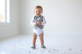Grey Baby Boy Vest Bow Tie Outfit: Neutral Photo Shoot, Birthday, Shower Clothes