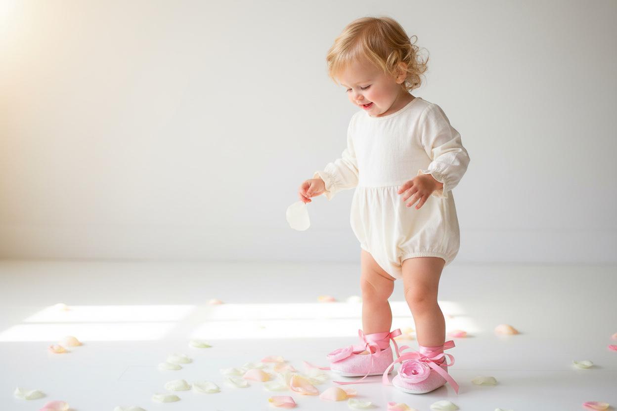 Pink Lace Baby Shoes Vintage Infant Ballerina Slippers Baby Girl Dress Shoes Newborn Photo Outfit Baby Shower Gift Elegant Baby Shoes