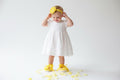 Yellow Lace Ballerina Baby Slippers  Newborn Spring Outfit, Photo Prop
