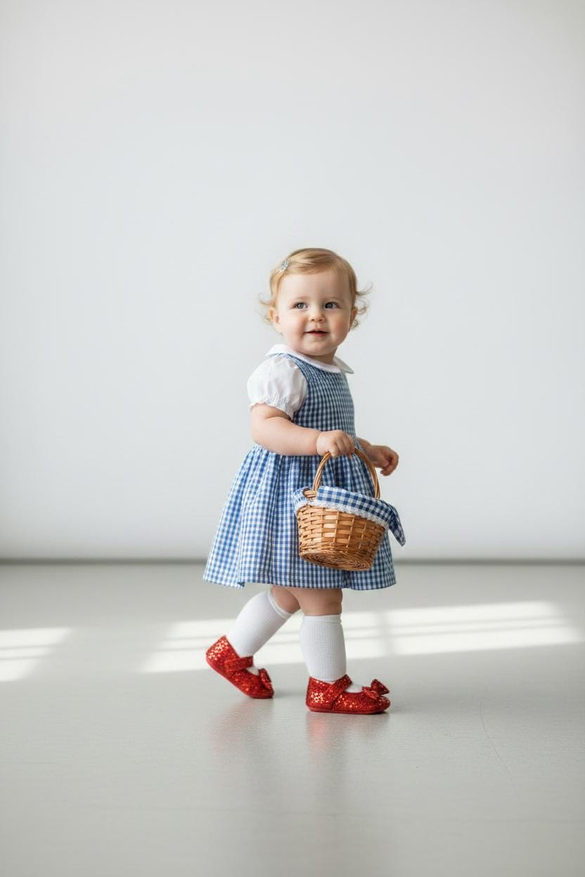 Baby Girl Ruby Slippers Soft Infant Shoes  Red Bow Toddler Ballet Flats Dress Shoes Holiday Christmas Baby Gift Boutique Shoes
