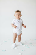 White Baby Boy Vest Bow Tie Outfit  Party Outfit  Newborn Photo Suit