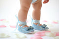 Light Blue Sequin Baby Shoes Infant Ballerina Slippers Sparkle Baby Boy Girl Dress Shoes Newborn Photo Baby Shower Gift Boutique Shoes