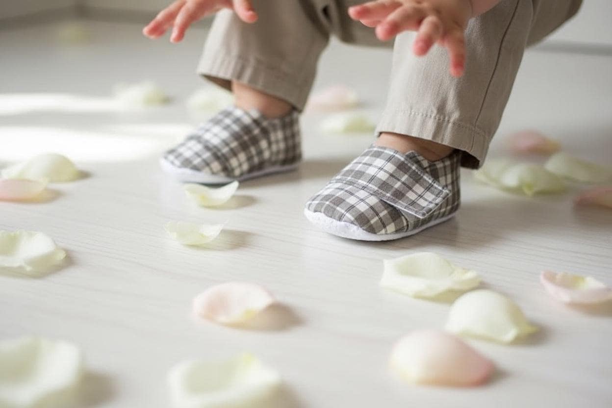 Grey Baby Boy Shoes Soft Sole Infant Shoes Neutral Baby Shoes Newborn Everyday Shoes Baby Shower Gift Toddler First Walking Shoes
