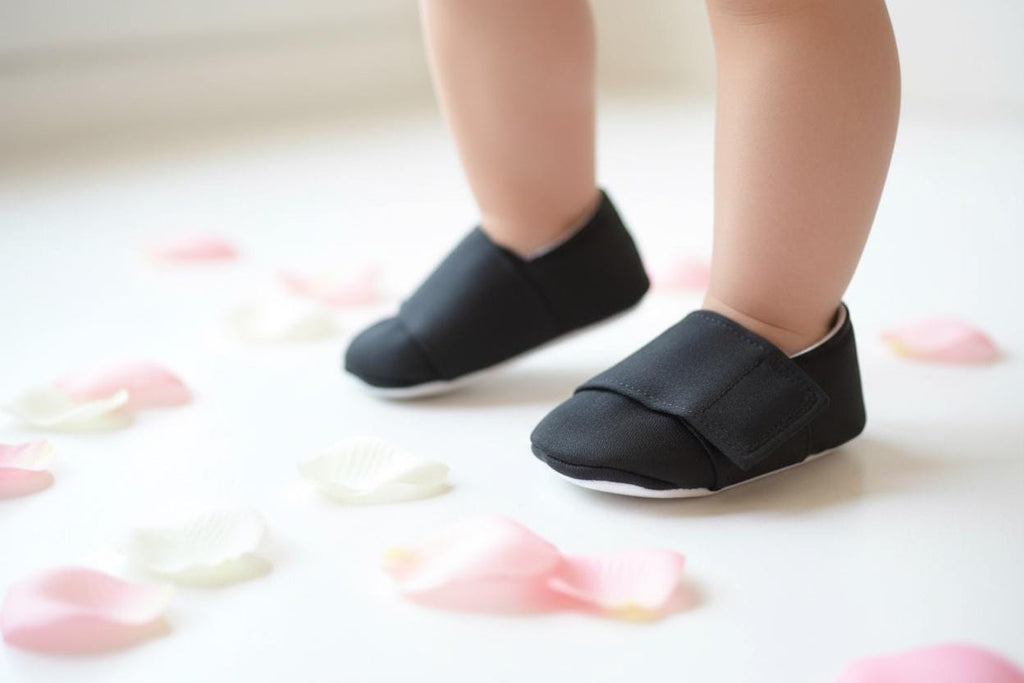 Black Baby Boy Shoes Soft Sole Infant Shoes Formal Baby Shoes Newborn Everyday Shoes Baby Shower Gift Toddler First Walking Shoes