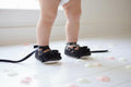 Black Sequin Baby Ballerina Slippers  Sparkle Infant Dress Shoes, Holiday Outfit, Photo Prop