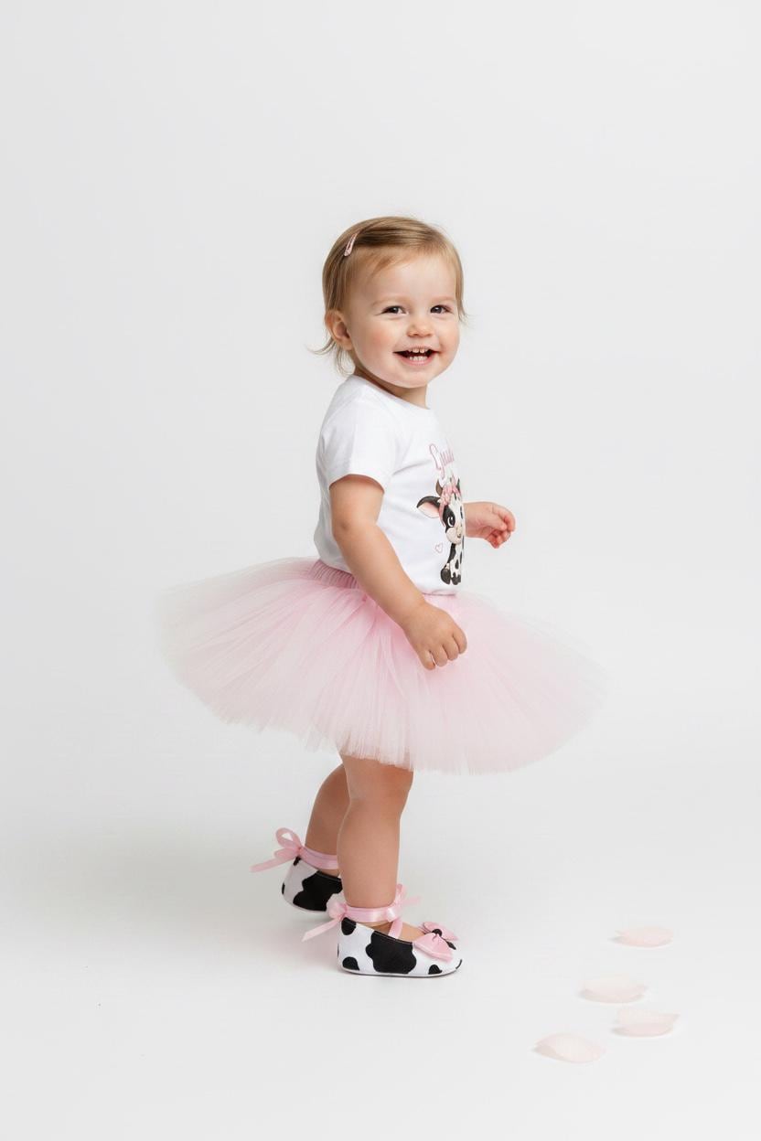 Grandma's Udderly Favorite Outfit, Cow Outfit Girl, Cow Print Baby Outfit, Pink Tutu Set, Baby Girl, Grandma Gift